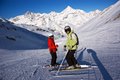 Zjazd z Rothorn 3103 m.n.p.m.