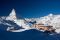Matterhorn 4478 m.n.p.m. z Riffelberg 2582 m.n.p.m.