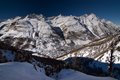 Z Hohtalli 3286 m.n.p.m. do Riffelberg 2582 m.n.p.m.