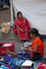 Oaxaca - protestujący i zarabiający na życie indianie