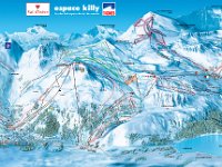 Plan des pistes Val d'Isère Tignes  Mapa terenu narciarskiego
